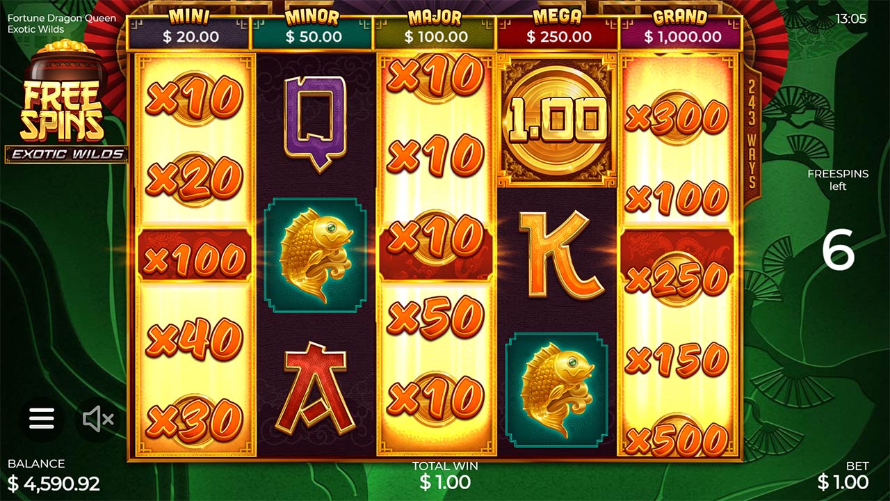 Fortune Dragon Queen Slot Screenshot